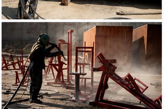 Sandblasting & Coating — TARRADCO Alexandria yard
