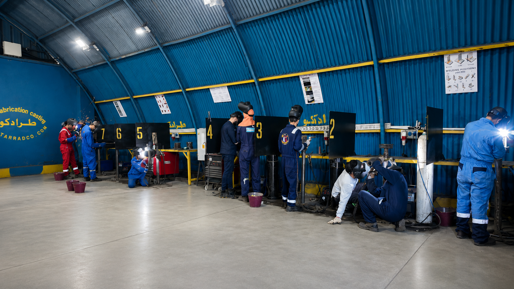 TARRADCO Training Centre — Welding workshop during hands-on training