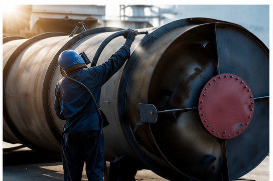 Sandblasting & Coating — TARRADCO Alexandria yard