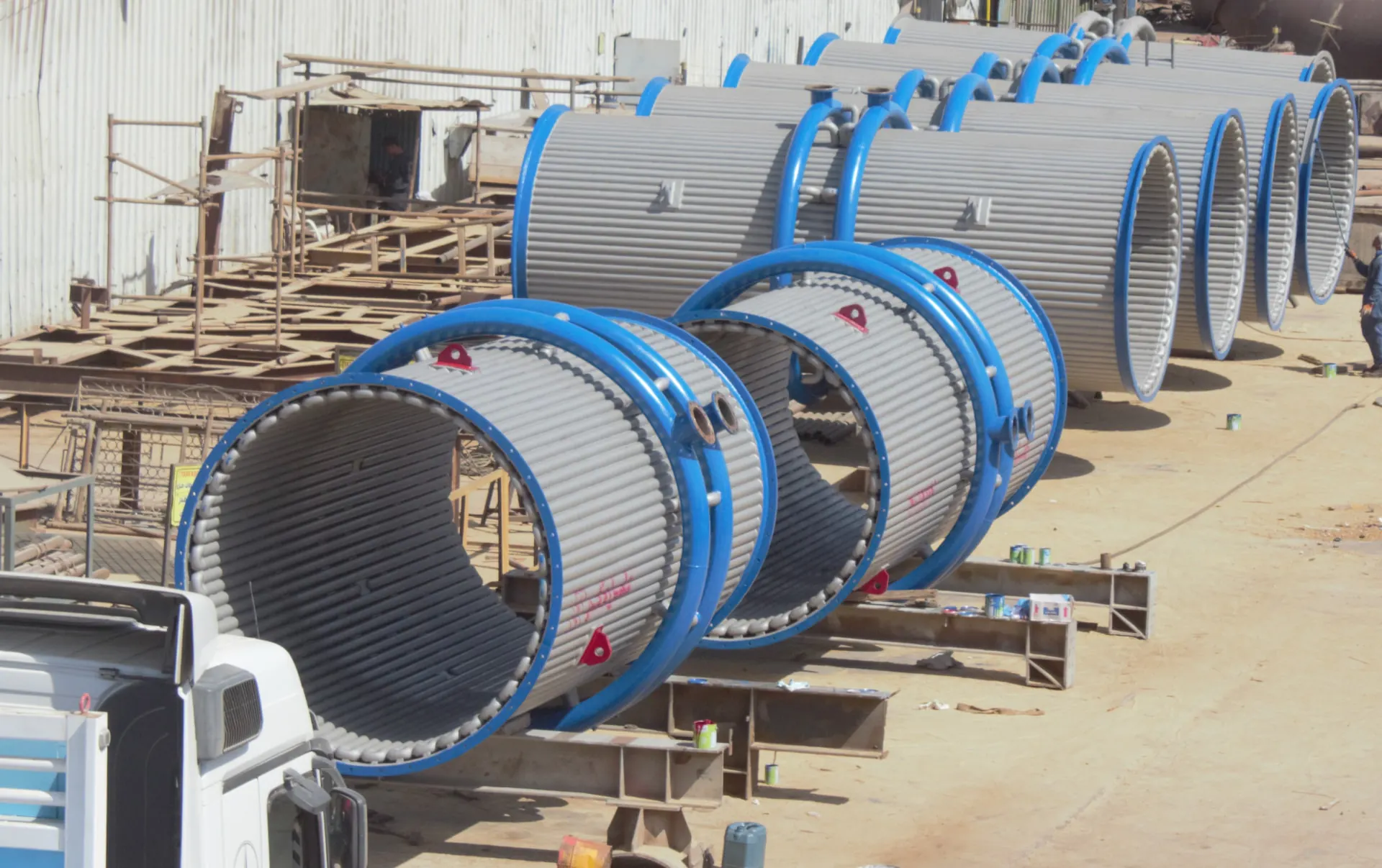 Heat exchanger unit assembled at the TARRADCO workshop