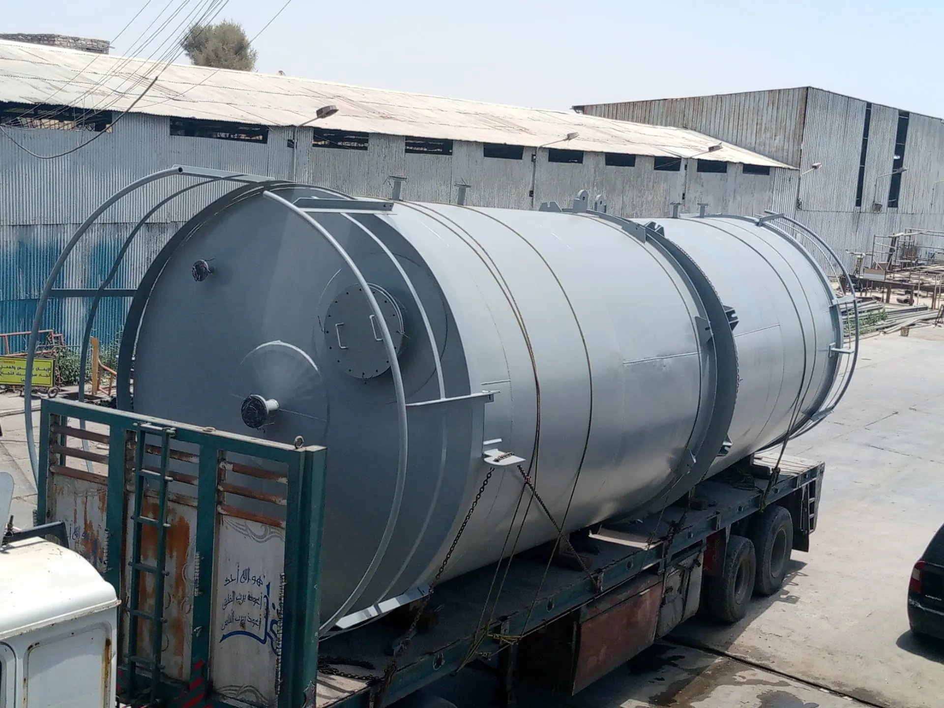 El Habib storage tanks completed and loaded for delivery
